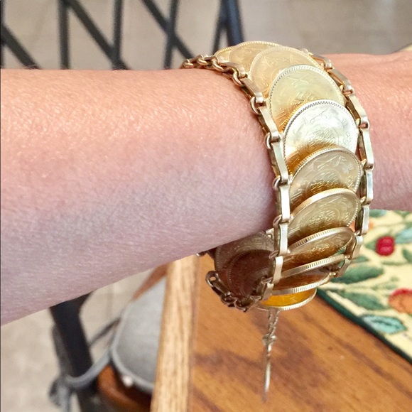 Rare and heavy coin bracelet